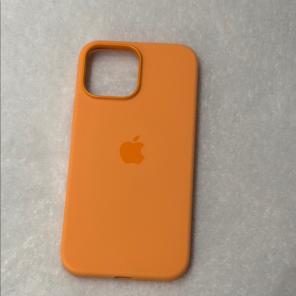 iPhone 13 Pro Max 6.7” Apple Orange Silicone Case for iPhone - Picture 2 of 6